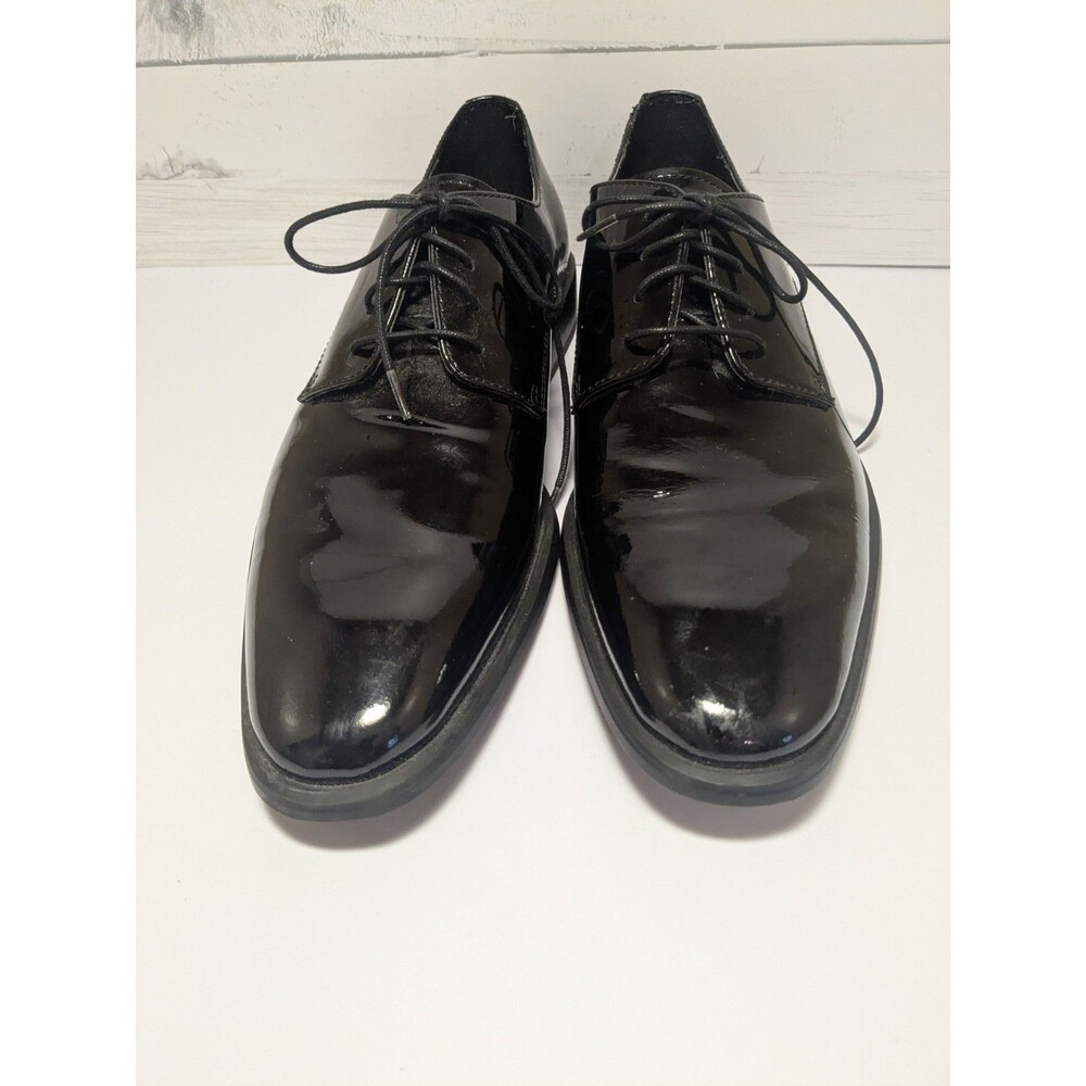 Men's The Rail Black Patent Leather Dress Wedding Shoes Sz 9 Or 42